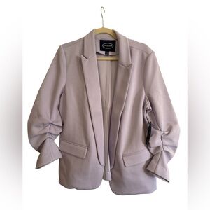NWT Scoop Scrunch Sleeve Blazer in Purple Heather Size L